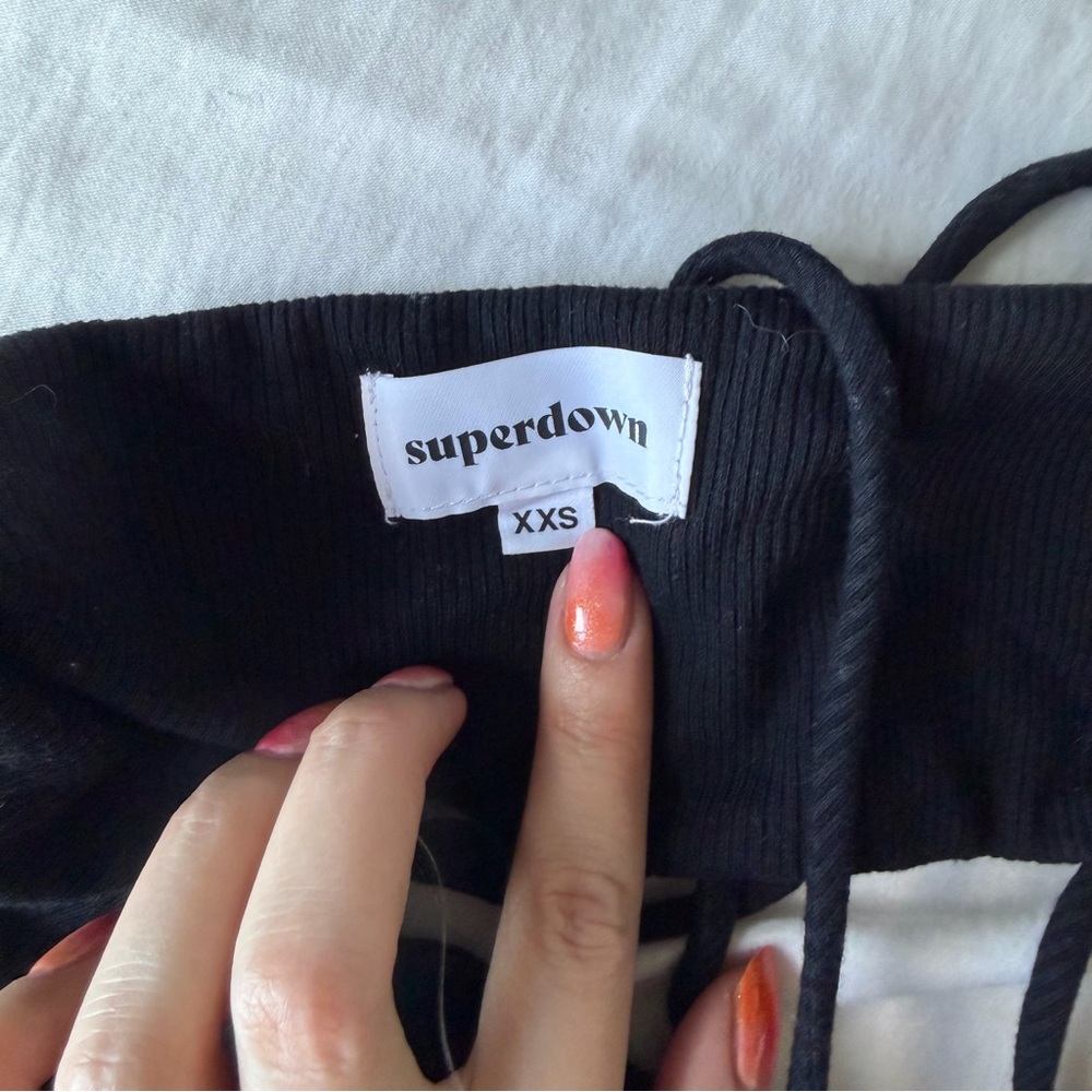 Revolve Superdown Black Halter Top - image 4